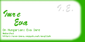 imre eva business card